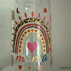 Colorful Mama Glass Tumbler
